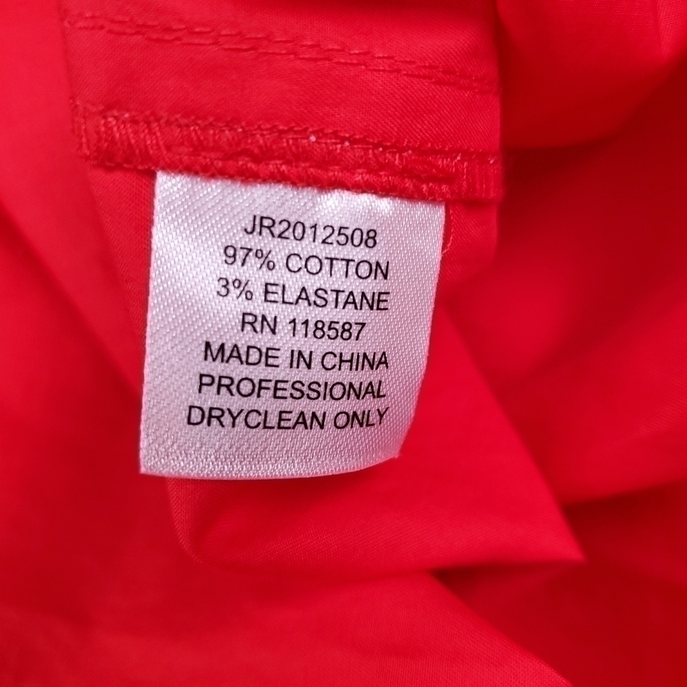 New Jason Wu Red Tie Front Pocketed Dress Sz 4 - Picture 10 of 16